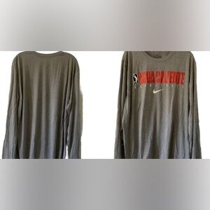 Nike Tee Dri-Fit long sleeve Men's Sz XXLarge,  standard fit CJ6487-063 gray new